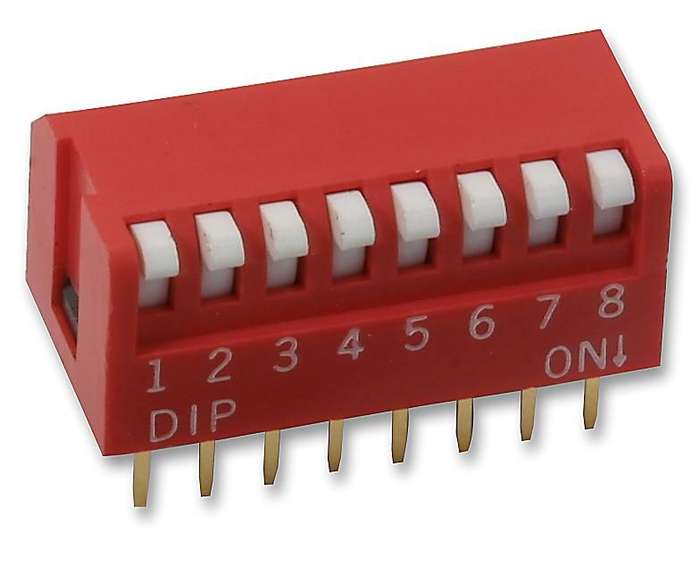 Multicomp Pro (MCNDP-12V) DIP / SIP Switch, SPST-NO, 24 V, 25 mA
