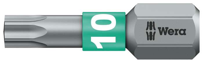 Wera (05066120001) Hex Driver Bit, Torx, T10 Bit, 25 mm Overall
