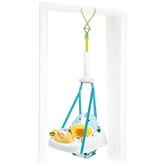 2-in-1 Baby Fitness Dining Swing Chair Activity Seat Doorway Jumper