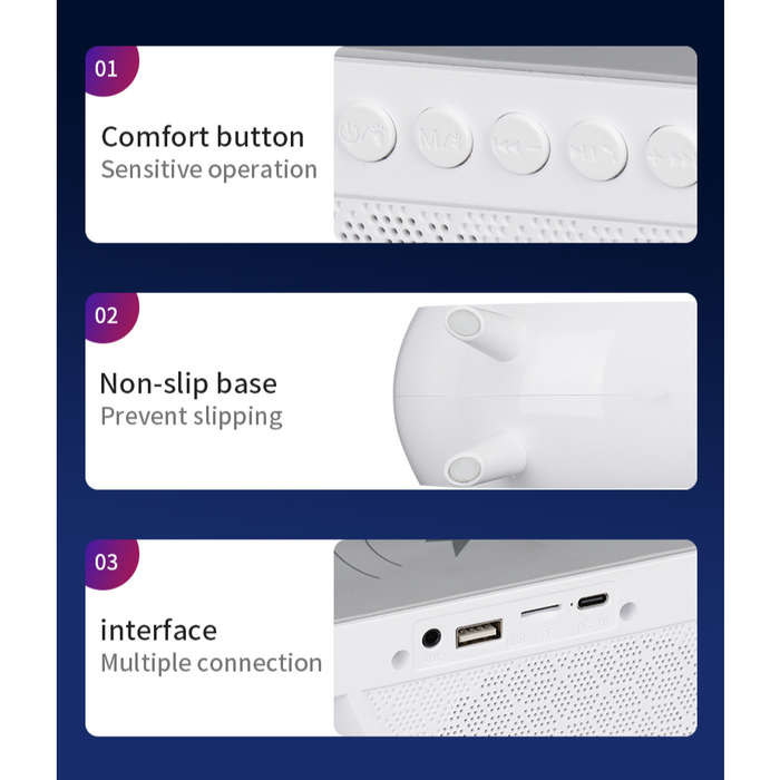 LED Wireless Charging Speaker