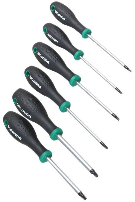 Duratool (D03443) Screwdriver Set, Tamperproof Torx, 6Piece