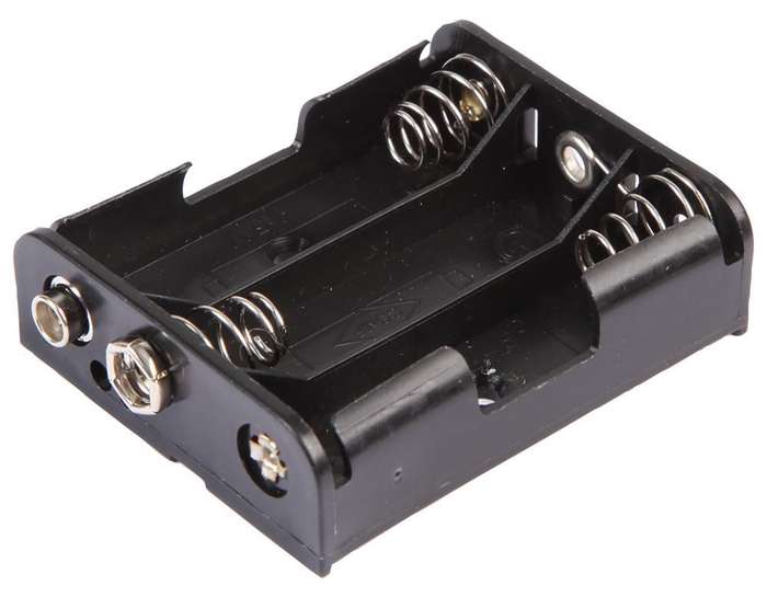 Multicomp Pro (MP000314) Battery Holder, Flat, Snap, 3 x AA