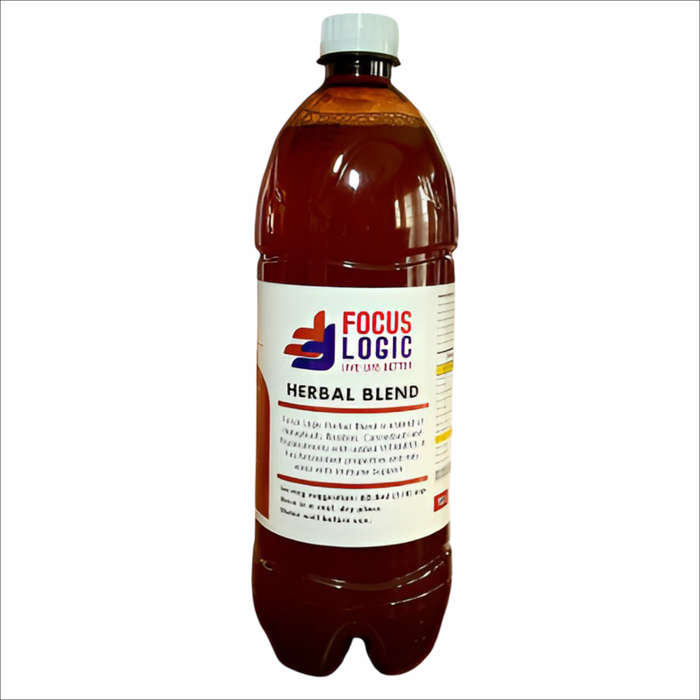 2 x 1L Focus Logic Herbal Tea Tonic | Organic Natural Health Blend