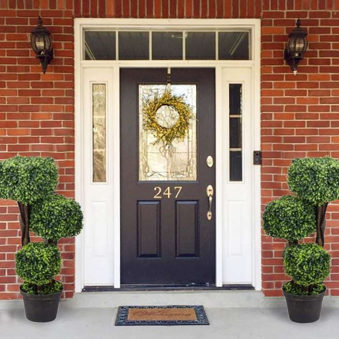 Artificial Boxwood Square Topiary Tree