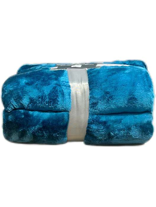 Big and super soft Absolute Decor Fleece Throw - Blue