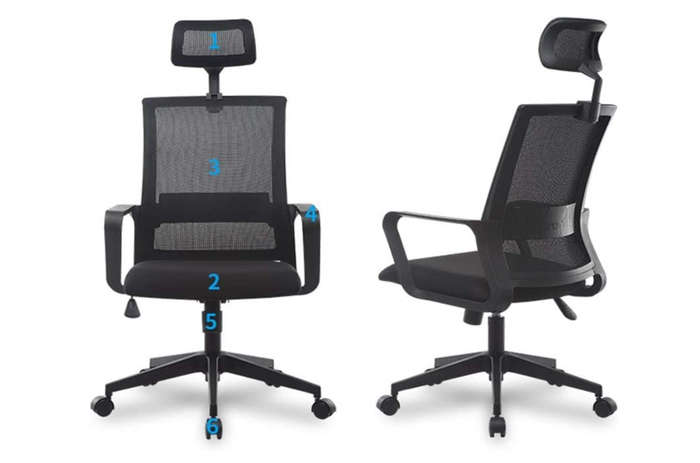 Executive, Swivel Lumbar Support Desk Chair Bedroom, Living room, Study, Classroom,Office