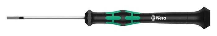 Wera (118006) Screwdriver, Slotted, Precision, 60mm Blade, 2mm Tip
