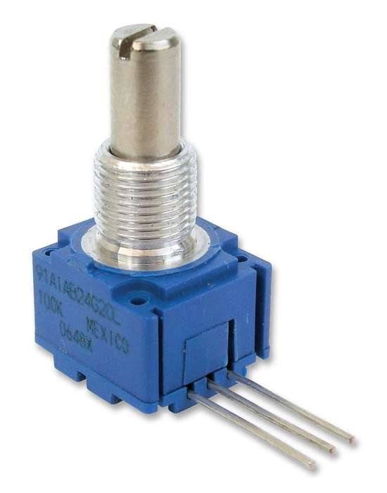 Bourns (91A1A-B28-A15L) Rotary Potentiometer, Cermet, 10 kohm