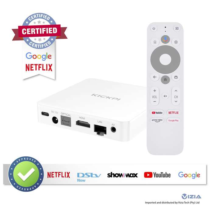 KICKPI android TV box 4K google certified TV box