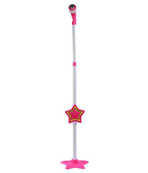 Music World Girls Microphone Stand - Pink