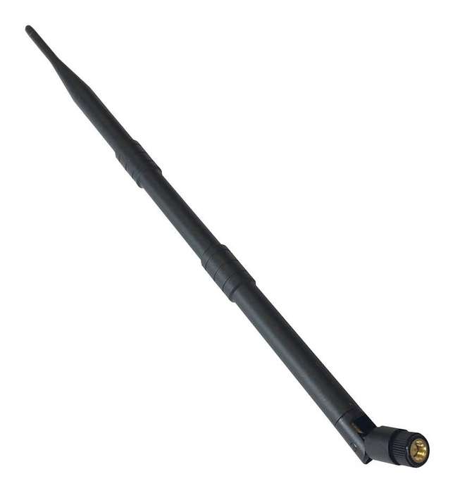 RF Solutions (ANT-2WHIP9-SMA) Whip Antenna, Hinged, 2400-2500 Mhz, +9dBi