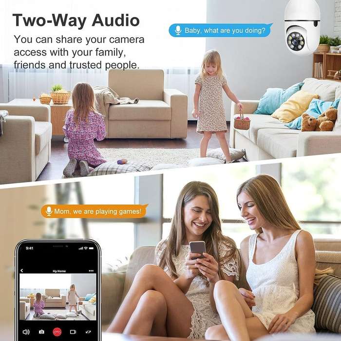Loveday 5K HD Light Bulb Security Wi-Fi Surveillance Camera