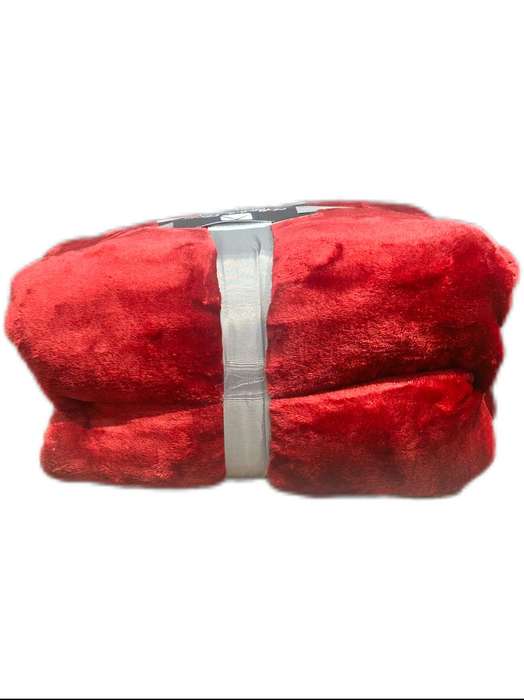 Big and super soft Absolute Decor Fleece Throw - Red