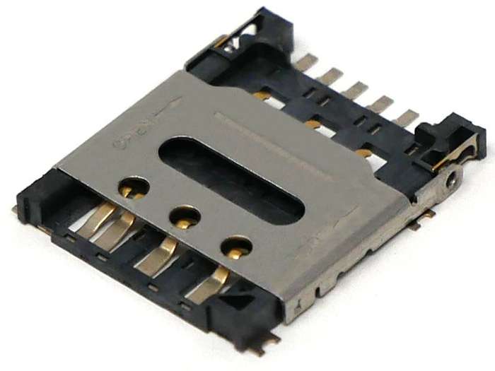 Gct (SIM8060-6-1-14-00-A) Memory Card Connector, Nano SIM, Hinged