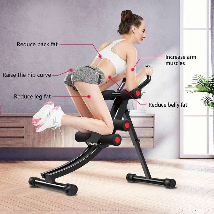Trainers Abdominal Workout Machine, Height Adjustable Home Ab Trainer