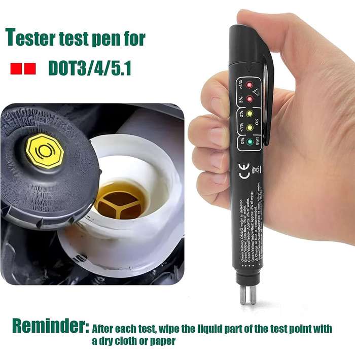 Brake Fluid Liquid Tester with 5 LED Indicators for Car