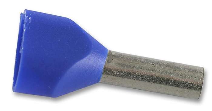 Weidmuller (9037500000) Wire Ferrule, Twin Entry, Twin Wire, 14 AWG, 2.5mm²