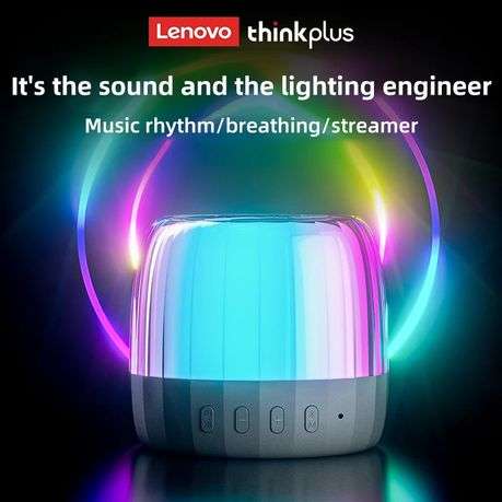 LENOVO - K3 PLUS - RGB Lighting Surround Sound Wireless Speaker - Black