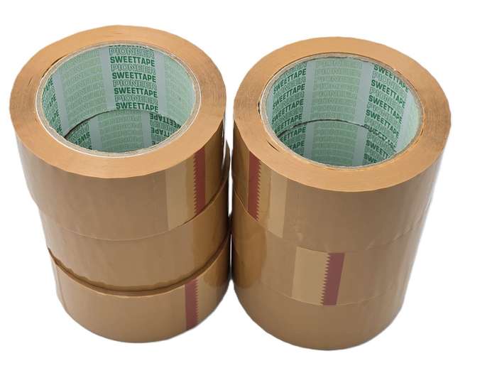 Brown  Packaging Tape - 48mm x 80M - 6 Pack