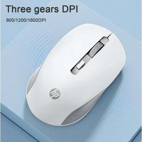 HP - S1000 PLUS - Silent 2.4GHz Wireless Mouse With 3 Gears DPI - Black