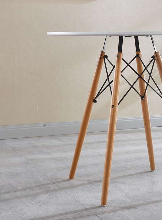 Dining Room Tables - Rounded - White Colour