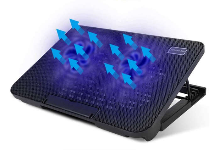 N99 Laptop cooling pad Dual fan laptop cooling pad