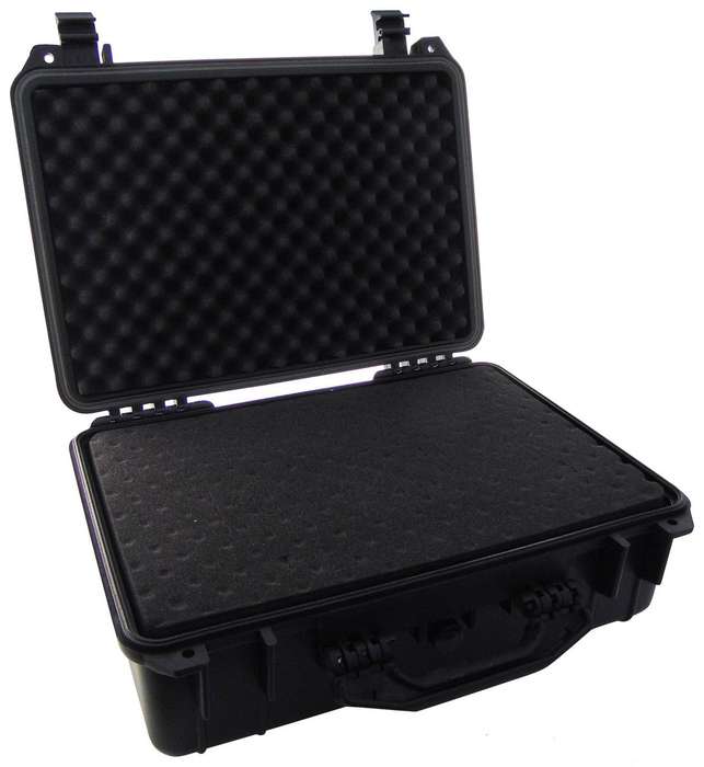 Duratool 22-24115 Waterproof Case, Black, PP 176 mm Height, 357 mm Width