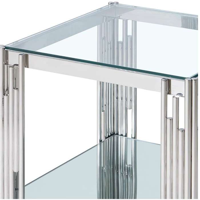 Square Transparent Living Room Side Coffee Table CS-12-1