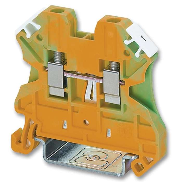 Phoenix Contact (3044092) DIN Rail Mount Terminal Block, 2 Ways, 26 AWG