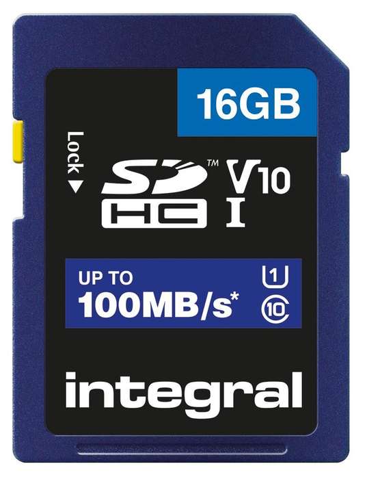 Integral (INSDH16G-100V10) 16GB High Speed Memory Card