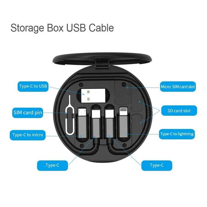 Multifunction fast data cable charging stand set