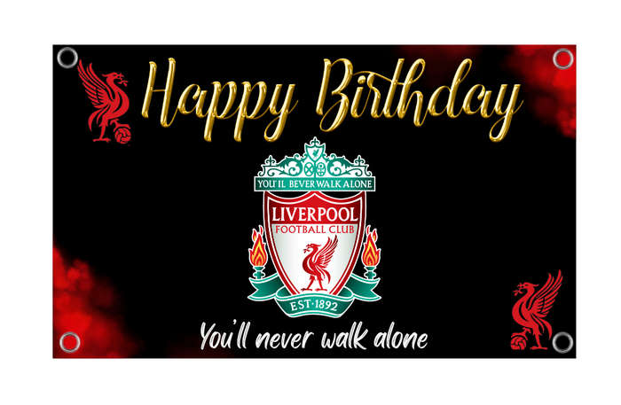 Liverpool Football Club Birthday Banner - Party Decor