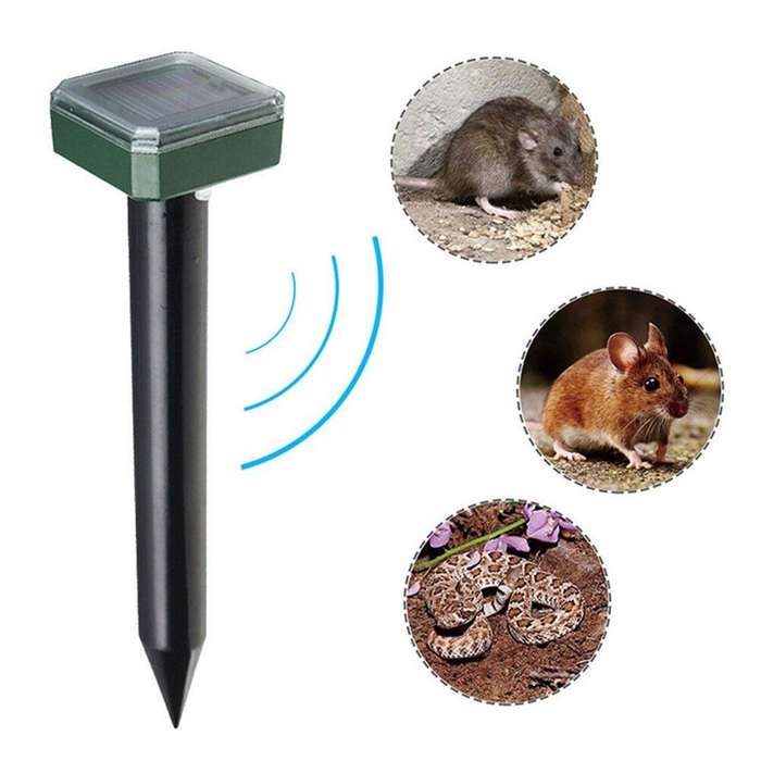 Solar Powered Ultrasonic Animal Control Rodent Repellent and Deterrent