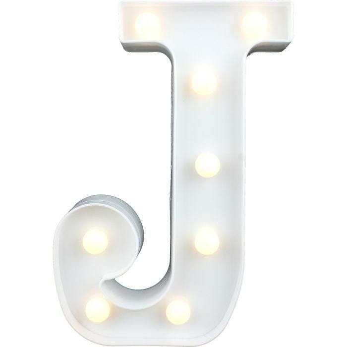 LED Letter Lights - J