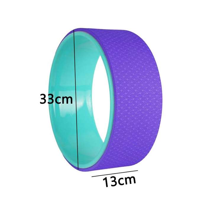 Professional Yoga Wheel Back Wheel Great For Stretching - Violet