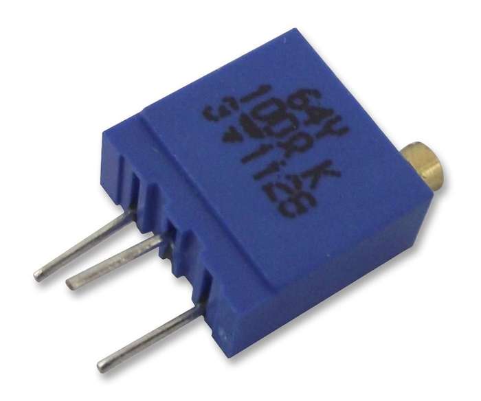 Vishay (M64Y103KB40) Trimpot, Multi Turn, Cermet, Top Adjust, 10 kohm