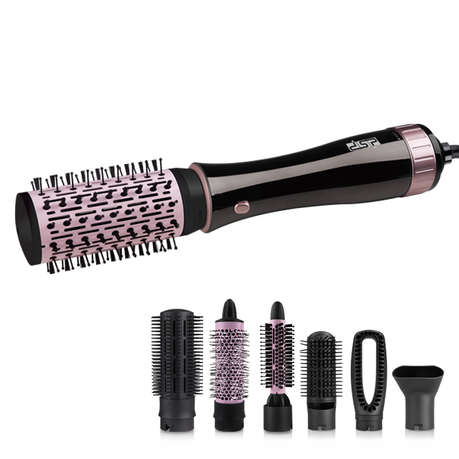 DSP 7-in-1 Hot Air Brush - Non-Rotating Heads - High Heat Tool
