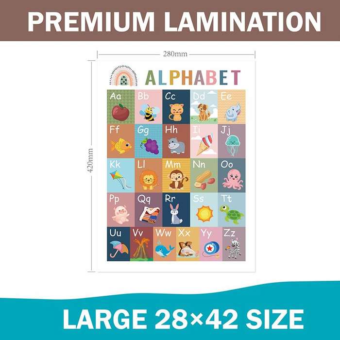 18pcs Preschool Educational Learning Posters for Kids Toddlers