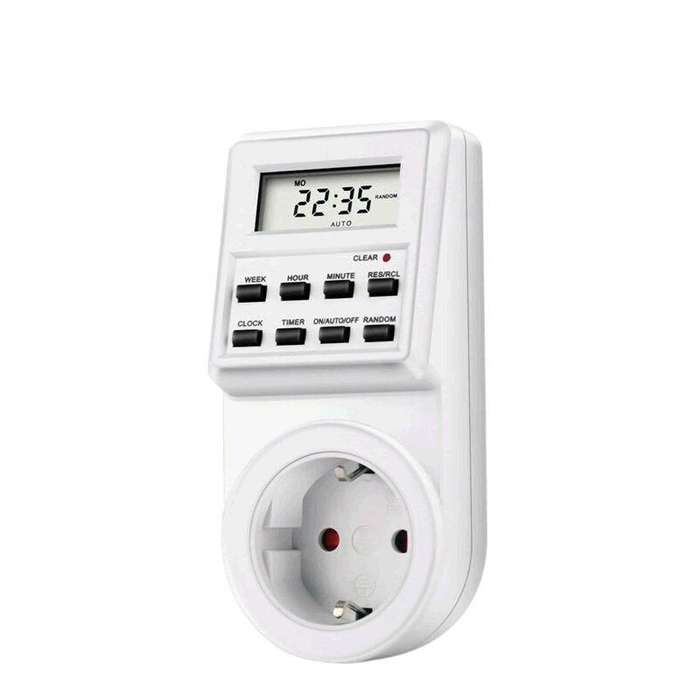220V 24 Hour Programmable Digital LCD Power Timer Switch - Start & Stop your Electrical Devices