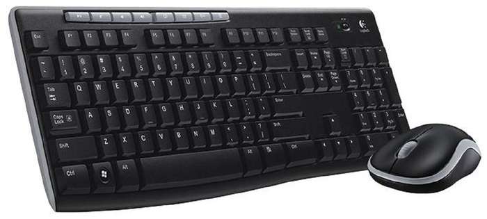 Logitech (920-004523) Keyboard, 3 Button Mouse, Wireless, QWERTY, 2.4GHz