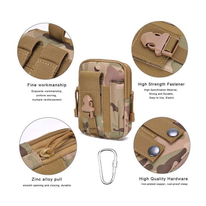 Outdoor Tactical Military Camouflage Waist Bag Portable Fanny Pack - Jungle