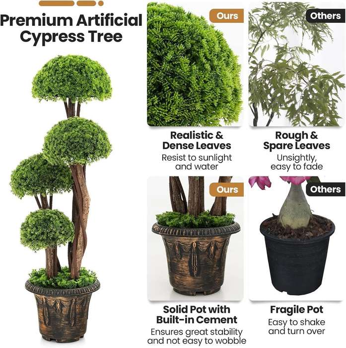 Artificial Cypress Topiary Ball Tree