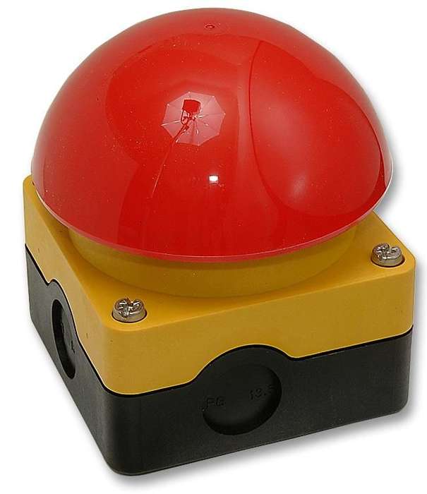 Eaton (FAK-R/V/KC11/1Y) Emergency Stop Switch, SPST-NO, SPST-NC
