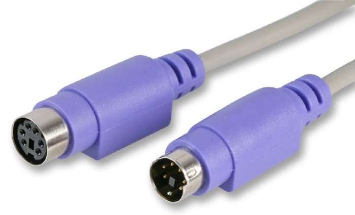 Pro Signal PL11124 Computer Cable, Mini-DIN Plug, 6 Way (PS/2)