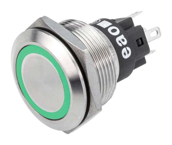 EAO (82-6651.1134) Vandal Resistant Switch, 316L Stainless Steel, 22 m