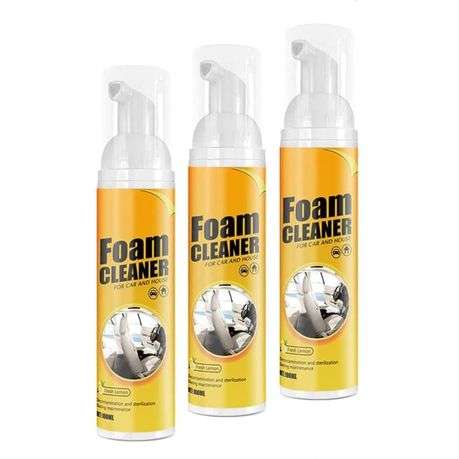 Set of 3 Foam Cleaner For Car And House