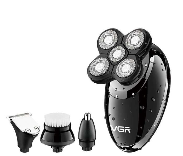 4 in 1 Rotary Electric Shaver Wet and Dry Hair Rechargeable Clipper