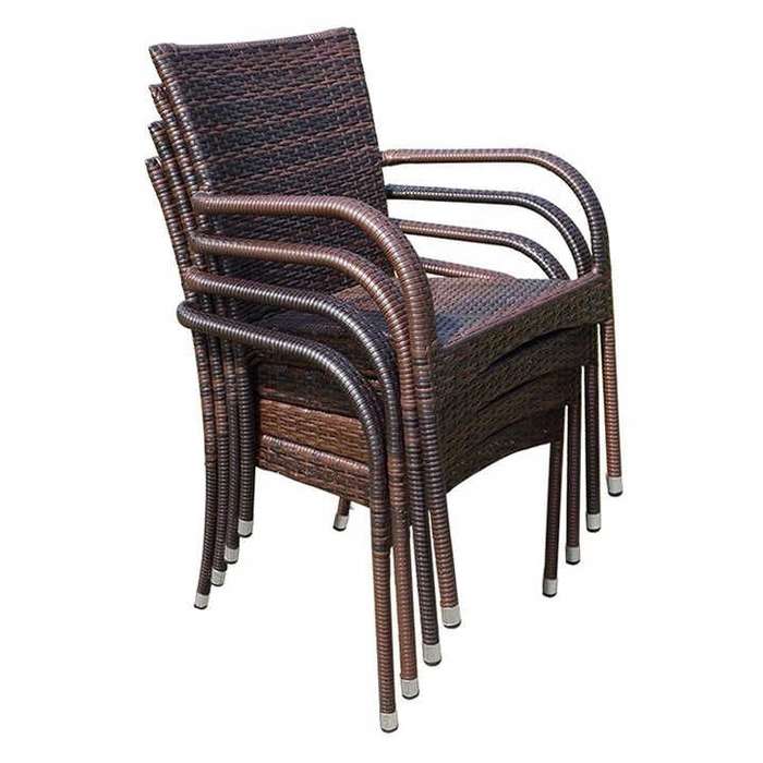 Patio / Balcony / Outdoor / Garden Set - Four Seater - Brown Colour