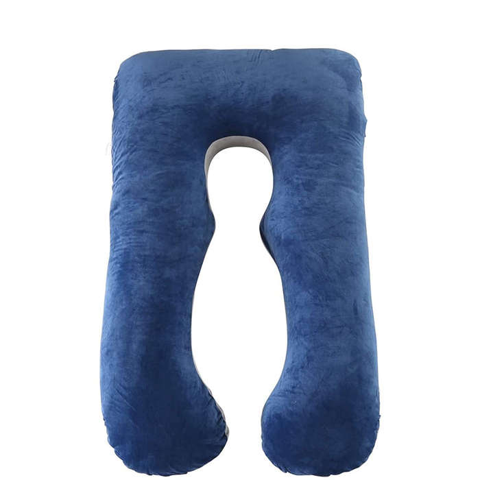 U-Shaped Full Body Pregnancy Pillow -Blue