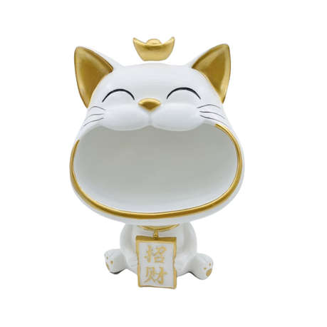 Lucky Cat Resin Decoration